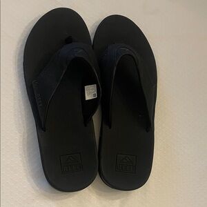 Reef Black Men's Cushioned Flip Flop Thong Sandals Bottle Opener size 13